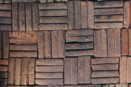 old brick floorの写真素材