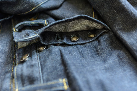 clasper of broken twill selvedge japan denim jeans