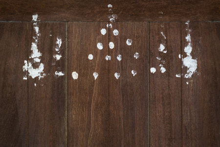 Talisman painting on the wood door of Thai house