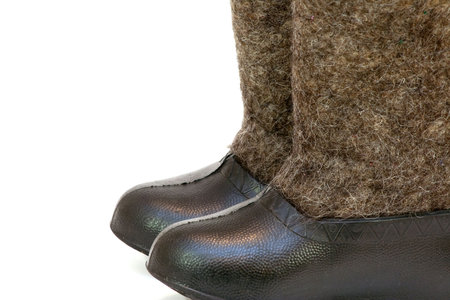 Valenoks nurseries with galoshes on a white background