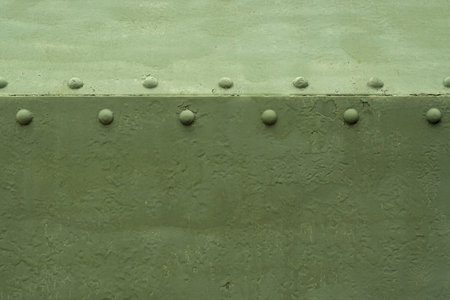 Sheet of the old armor with rivets  Texture, backgroundの写真素材