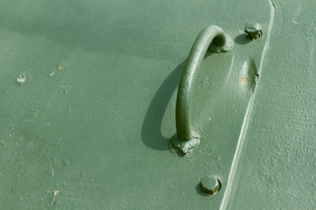 Sheet of the old armor to handle. Texture, backgroundの写真素材