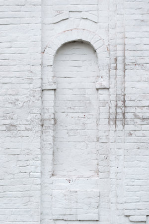 Fragment of the old monastery brick wall. Texture, backgroundの写真素材