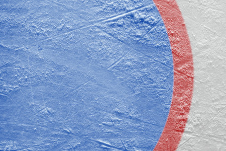 Fragment of the field hockey goalkeeper closeup. Concept, hockey, backgroundの写真素材