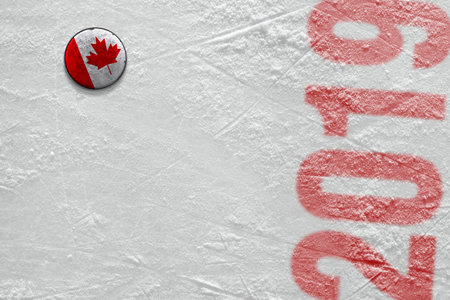 Fragment of a sports background and accessory, hockey seasonの写真素材