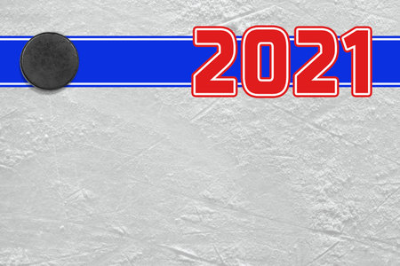 Fragment of a conceptual sports background and accessories, hockey season