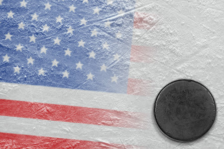 Fragment of sport background and accessory, hockey conceptの写真素材