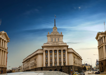 The Buildings Of The Council Of Ministers is a unique triangular building in Sofia.