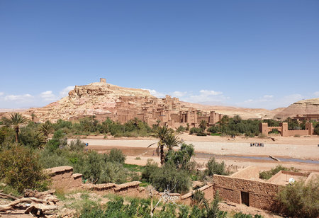 Ancient City of Ait Ben Haddour Morocco. Site of many of the worlds greatest movies.の写真素材