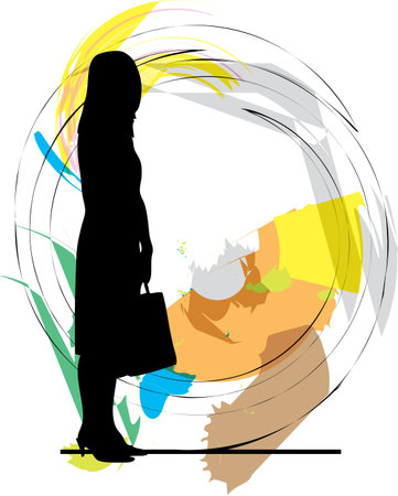 woman vector illustrationのイラスト素材