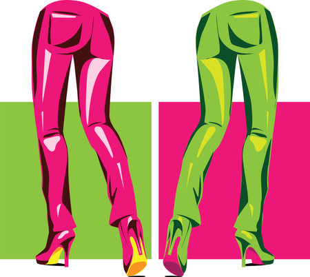 Sexy pants illustrationのイラスト素材