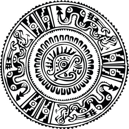 Ancient pattern. Vector illustrationのイラスト素材