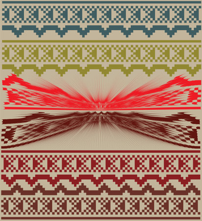 Ancient pattern. Vector illustrationのイラスト素材