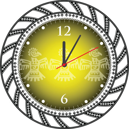 Vintage ancient clockのイラスト素材
