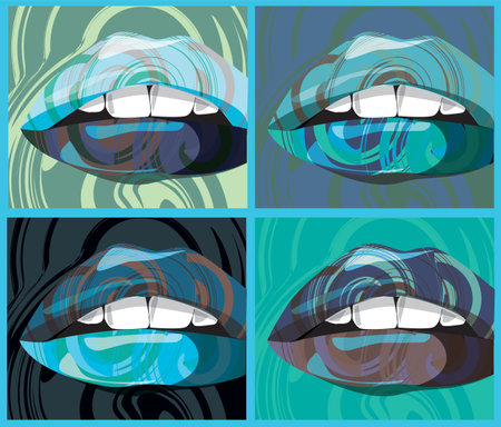 mouth illustrationのイラスト素材