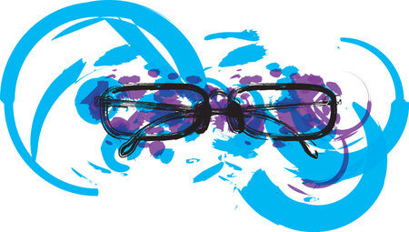 Eyeglasses illustrationのイラスト素材