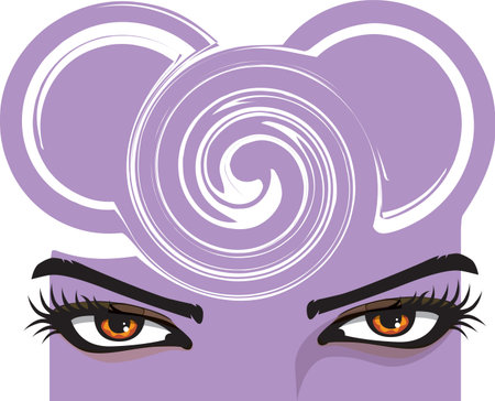 Woman eye illustrationのイラスト素材