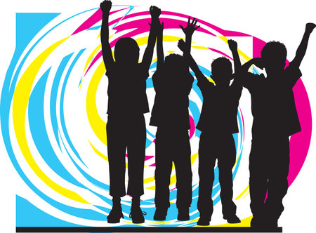 Friends. Editable Vector Illustrationのイラスト素材