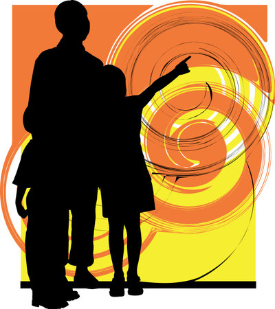 Family illustrationのイラスト素材