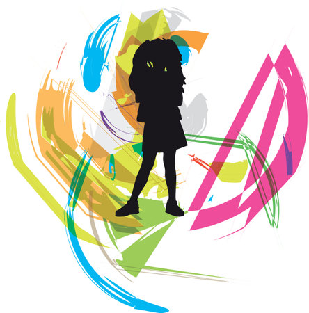 Girl illustrationのイラスト素材