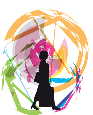 woman vector illustrationのイラスト素材