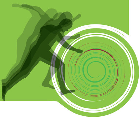 Man runningのイラスト素材