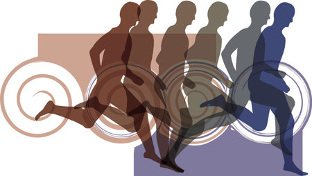 Man runningのイラスト素材