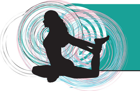 Yoga illustrationのイラスト素材