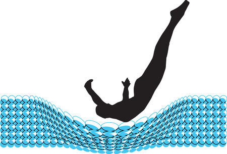 Jumping manのイラスト素材