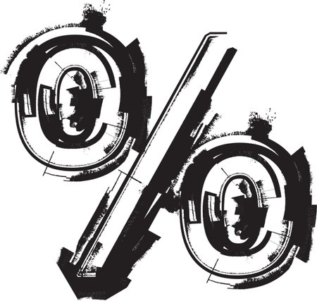 Grunge fontのイラスト素材