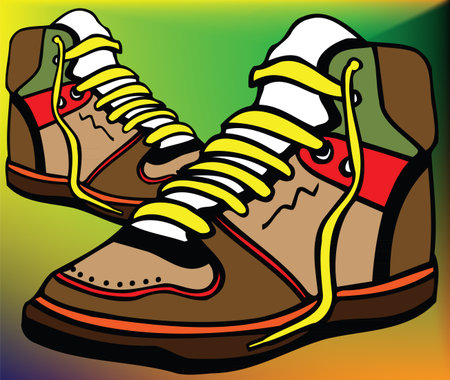 Sport shoes illustrationのイラスト素材