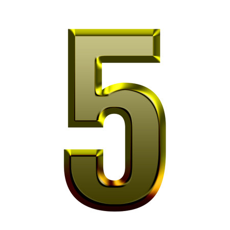 3d Golden font illustrationの写真素材