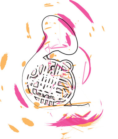 Music Instrument. Vector illustrationのイラスト素材