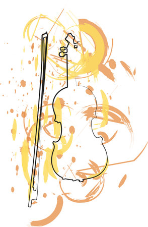 abstract music instrumentのイラスト素材
