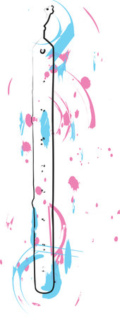 abstract Flute illustrationのイラスト素材