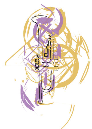 Music Instrument. Vector illustrationのイラスト素材
