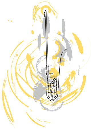 Music Instrument. Vector illustrationのイラスト素材
