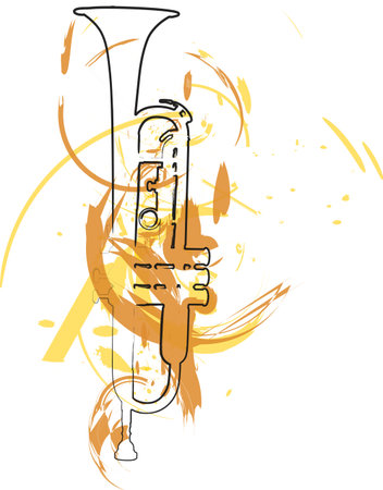 Music Instrument. Vector illustrationのイラスト素材