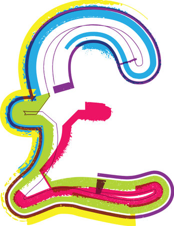 Colorful Grunge symbolのイラスト素材