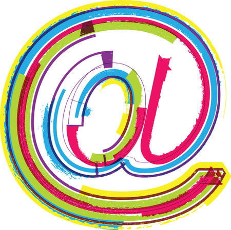 Colorful Grunge symbolのイラスト素材