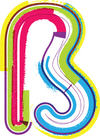 Colorful Grunge symbolのイラスト素材