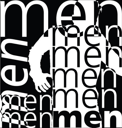 Men. Vector illustrationのイラスト素材