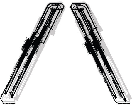 Grunge Fontのイラスト素材