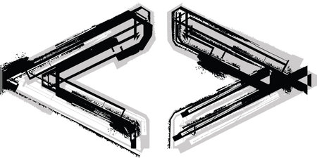 Grunge Fontのイラスト素材