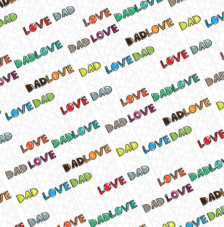 Dad loveのイラスト素材
