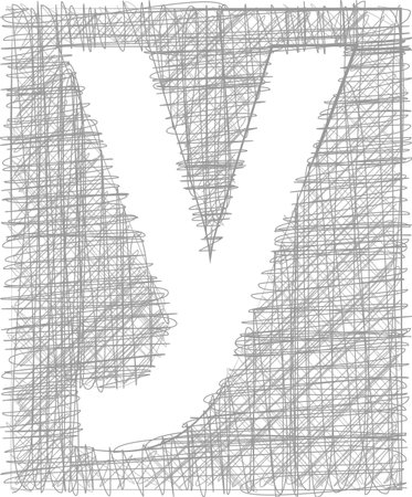 Freehand Typography Letter yのイラスト素材