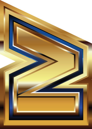 Golden Font Symbolのイラスト素材