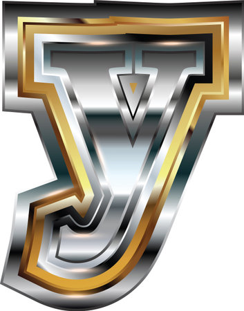 Fancy font Letter yのイラスト素材