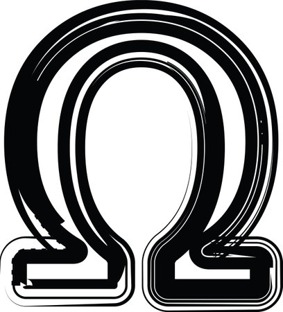 Abstract omega signのイラスト素材