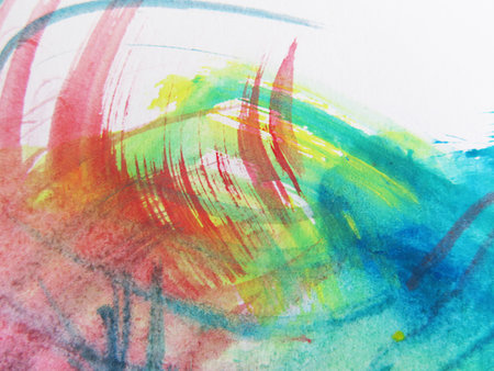 Colorful Abstract watercolor painted backgroundの写真素材